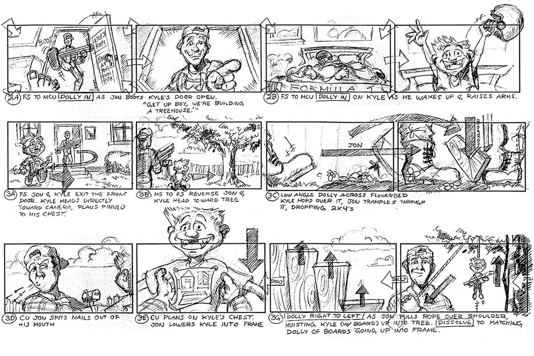 The Treehouse Storyboards